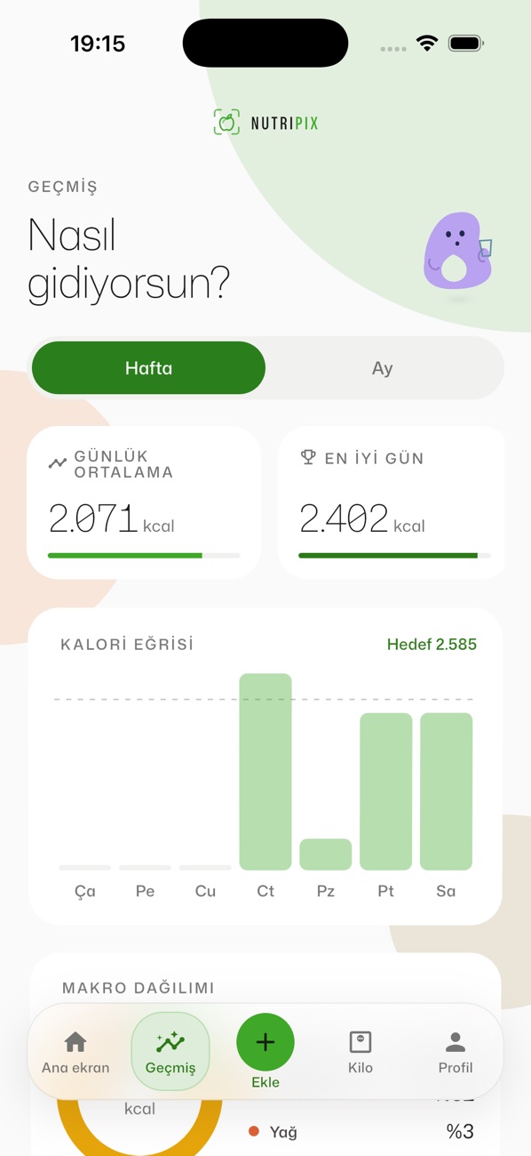 NutriPix Uygulaması uygulama ekranı 2