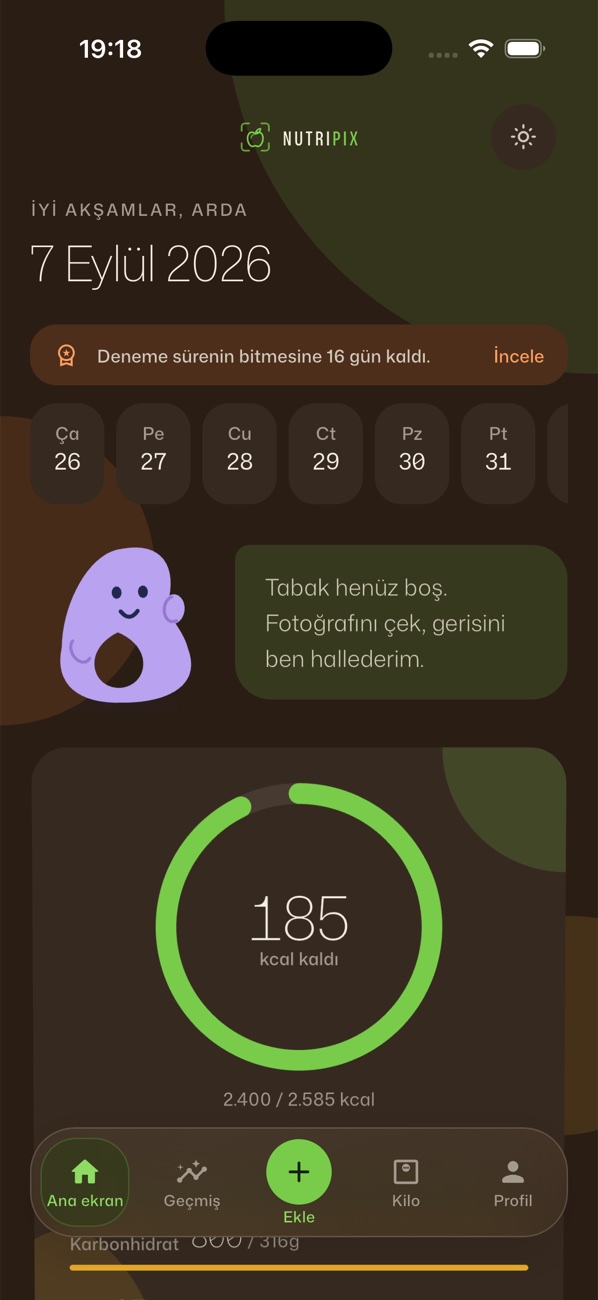 NutriPix Uygulaması uygulama ekranı 3